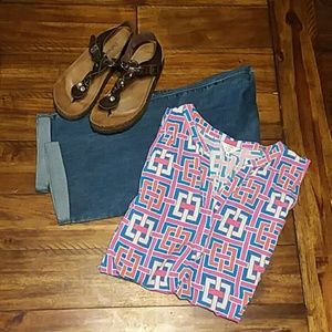 Plus Size Crown & Ivy 2X Sleeveless Blouse
